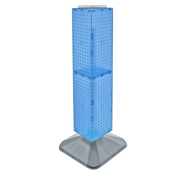 Four-Sided Pegboard Floor Revolving Display Panel Size: 8"W x 40"H